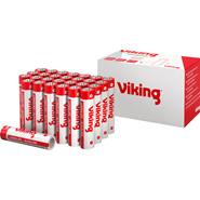 Batterie "AAA" 1,5 V (LR3) Longlife Alkaline (Viking®) 28 Stück